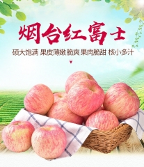 山东烟台红富士苹果脆甜可口薄皮应季水果生鲜